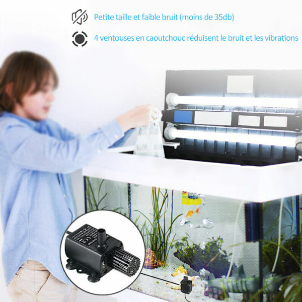 De dier vandpumpe DC ultra-stille børsteløs, 250l/t flow