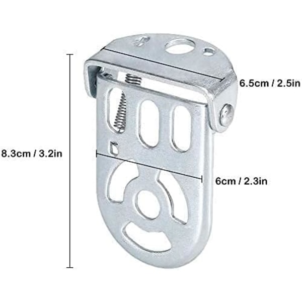 Hopfällbar cykel bakre pedal, 1 par metall hopfällbara barnfotpinnar, cykel bakre sätestillbehör för flickvän kvinna man barn