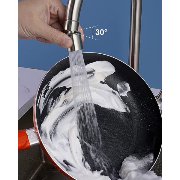 Køkkenvask-lufter 2 tilstande Vandbesparende adapterfilter med (FM