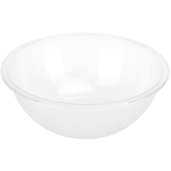 Store runde serveringsfade i transparent akryl til salater, frugter, buffeter, retter, fade