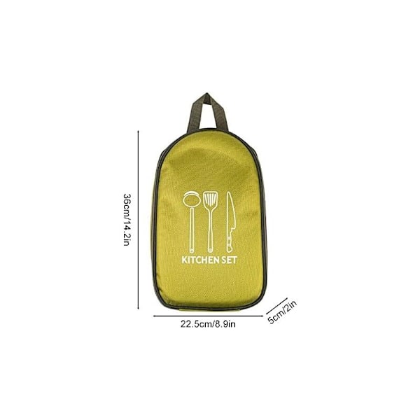 36x22,5x5cm Väskorganisatör för Campingredskap Väsköverdrag Förvaring Hängande Kök, För Camping Kök Picknick Barbecue