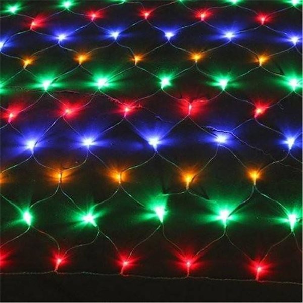 3 x 2 m LED Lysnett for Julepynt, Fest, Innendørs, 8 Lysendrende Programmer, Fe-Tau Lys Vanntette Romantiske Juledekorasjoner, Multi