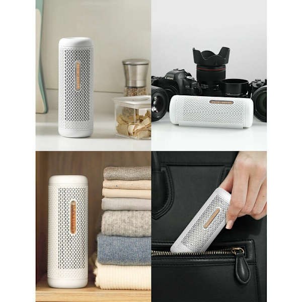 Mini fugtabsorber (affugter), genopladelig, 20W, soveværelse, kontor osv. Hvid