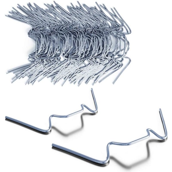 50x glasclips til drivhus i rustfrit stål 1,2 mm tykkelse type W