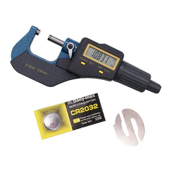 0-25mm /0-1 \"Digital mikrometer-0.001mm /0.00005‘ ’Hög portabel precision LCD mikrometer elektronisk Inkrementell och absolut läge i tum & metrisk,