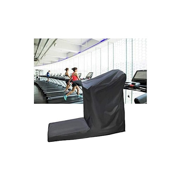 Skyddande överdrag för löpmatta med dragkedja för utomhus- eller inomhusbruk - vattentätt - svart (185x91x155cm)