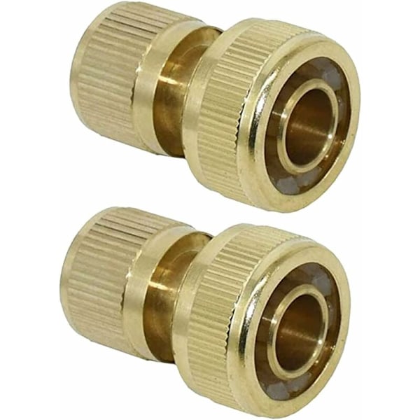 Nopeat messinkiset kasteluputkiliitännät 19 mm (3/4\") kasteluletkulle (2 kpl)