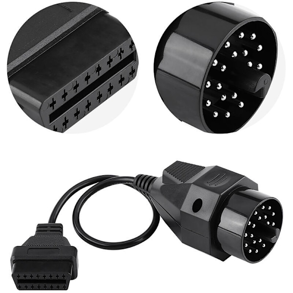20-stifts till 16-stifts OBD2 Adapterkontakt Scannerkabel för E36 E38 E39 E46 E53 X5 Z3