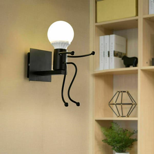 LEC1Pack Vägglampa Kreativ Design Samtida Humanoid Form Belysning för Sovrum Korridor Vardagsrum