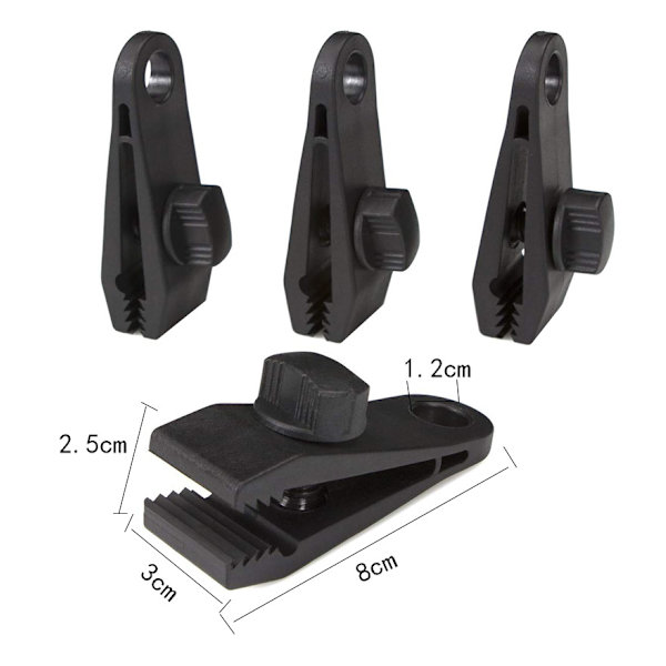 20 st plasttältklämmor multifunktionssäkra presenningklämmor nylon tältklämmor presenningklämmor för camping, presenningar, husvagn, bogsering