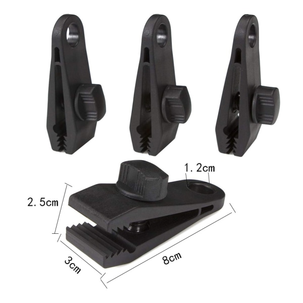 20 st Tältklämmor i plast Multifunktionssäkra presenningklämmor Nylontältklämmor Presenningklämmor för camping, presenningar, husvagn,