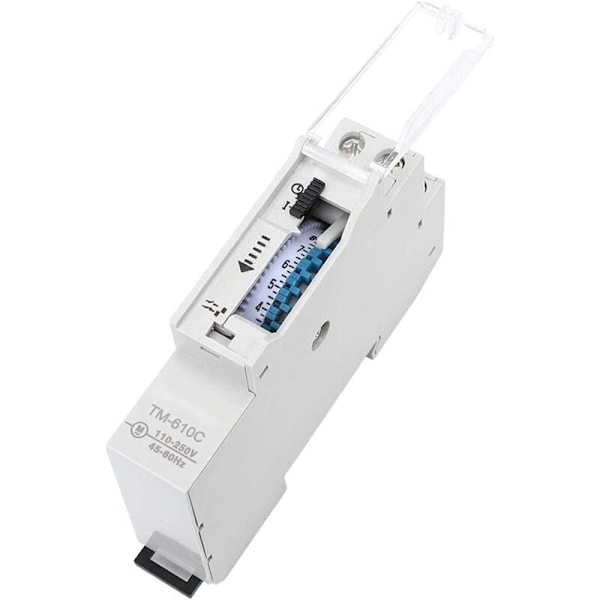 Skinnekontaktur, TM610C DIN-skinne Intelligent Tidsstyringskontakt 220V Tidsrelæ til Gadelampe