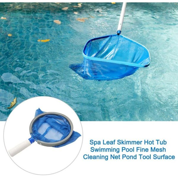 Fintmasket landingsnet til swimmingpools, jacuzzier, spabade, damme og springvand