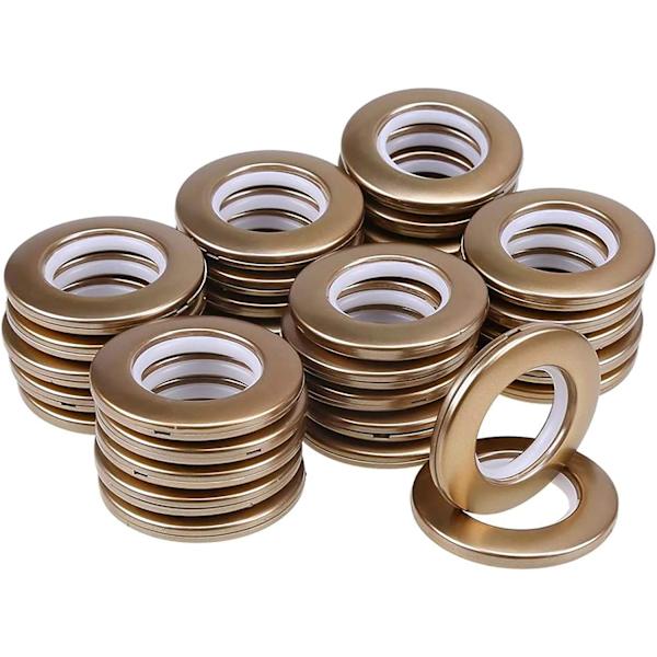 40mm Gardinringer Runde Gardinstangringer Plast Gardinmaljer Klips 32 Stykker Kaffe Matt, for Gardin Vindu Dusjkabinett Dør