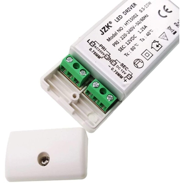 Input: 220-240V Output: DC 12V 1.25A DC 15W, LED Pære Transformer Driver Konverter Driver Konstant Spændingsforsyning