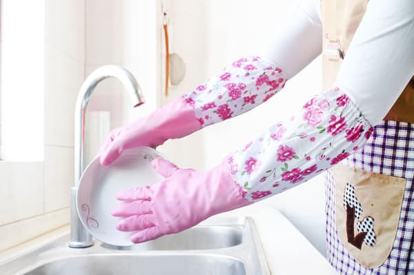 Husholdningshandsker, pink