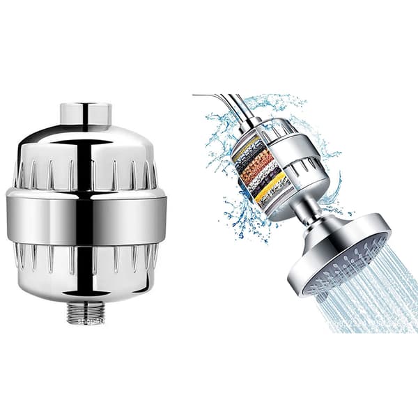 Rund brusehoved med vandfilter Brusehoved sprinkler sæt (filter)