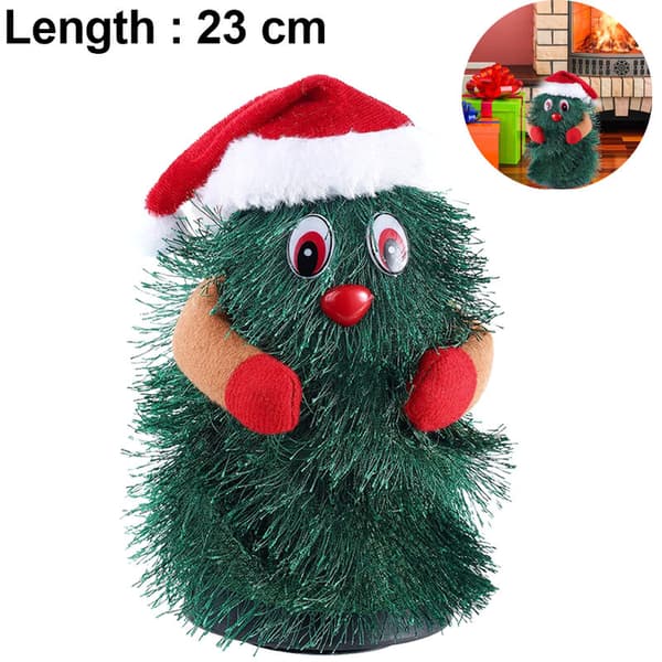 Elektrisk juletre som spinner og danser, synger julepynt leker, 23cm
