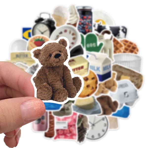 50-pack roliga vinylstickers, stora bulk-stickers för bärbara datorer, telefoner