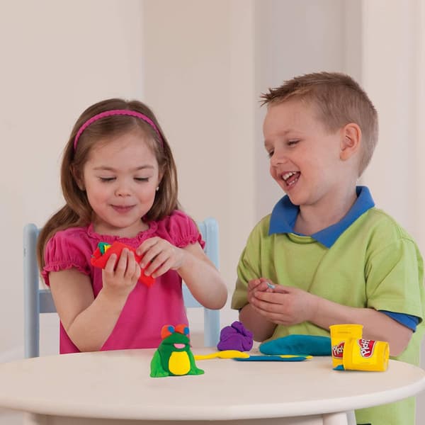 Färgglad och giftfri DIY-lera, lämplig för barn över 2 år (6 färger)