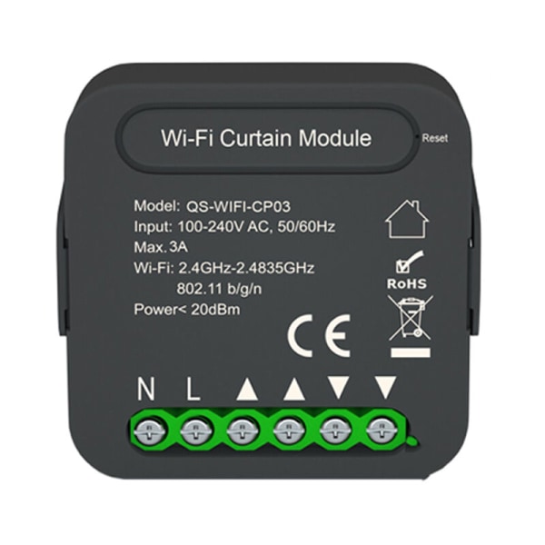 WIFI smart gardinomkopplare, fjärrkontroll timing switch modul