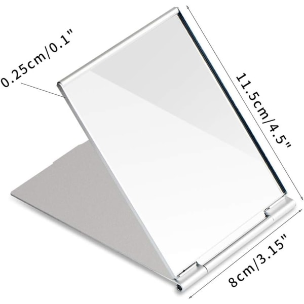 Pocket Mirror Kannettava peili pöytämeikkipeili, kokoontaittuva peili