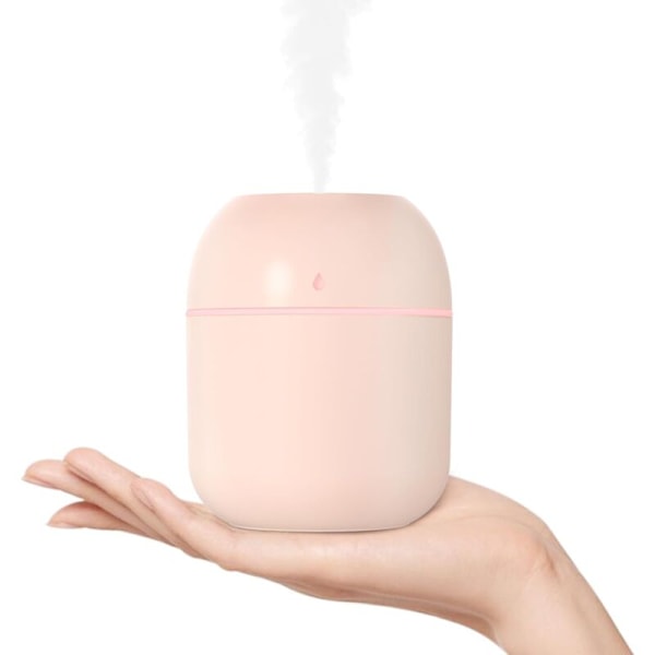 Luftfukter for soverom, 220ml, enkel luftfukter, luftfukter for soverom, luftfukter, Rosa