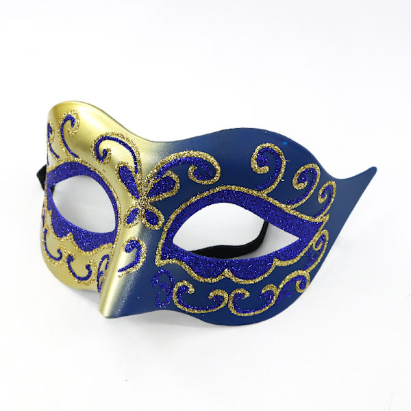 1 st maskeradmask Halloween kostym mask karneval mask (slumpmässig färg)
