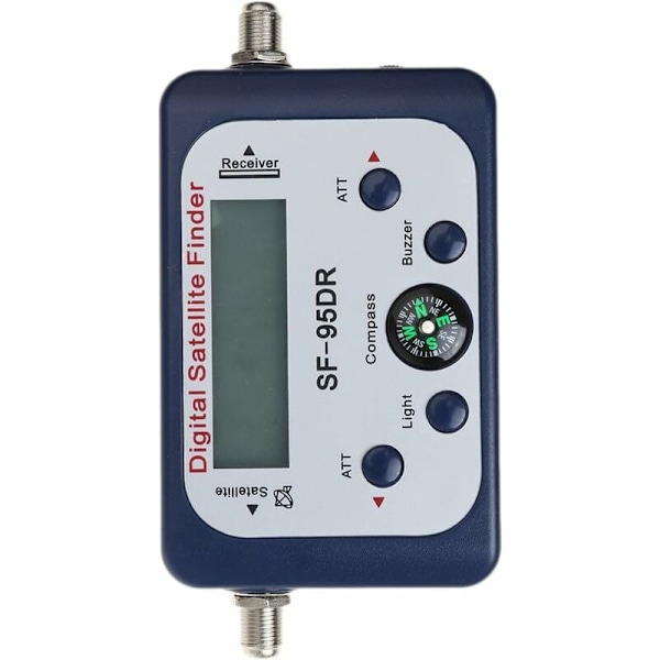 Digital satellittpeker/SATFINDER PARABOLE SIGNAL Lokal detektor med svart summerkompass