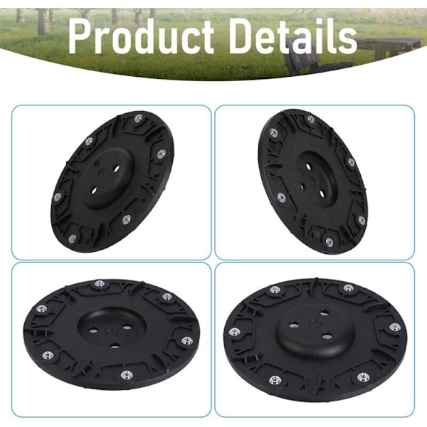 Ersättningsbladskiva, set, 6-blads spinner för WORX/Landxcape/Kress/Einhell robotgräsklippare