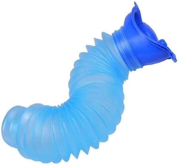 Sæt med 2 sammenklappelige rejse-nødurinaler til voksne (750 ml)