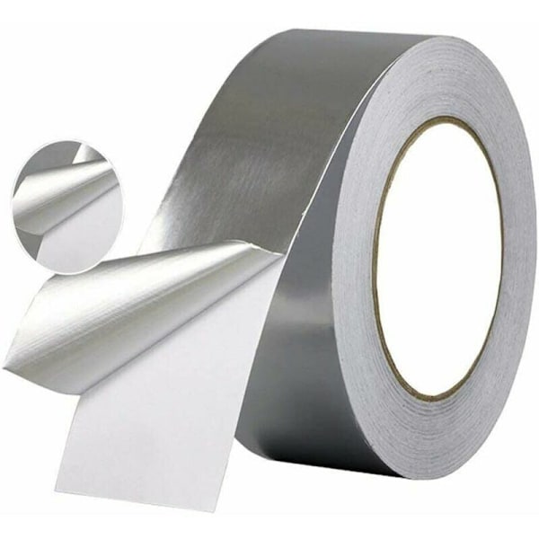 5cmx5mx0.06mm, 1 stk varmebestandig termisk isolasjonstape, vanntett aluminiumstape for vanntetting eller isolasjon