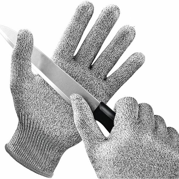 Kuttresistente hansker, 1 par, sikkerhetshansker for håndbeskyttelse på kjøkkenet, østersåpning, fiskefiletbehandling, mandolinskjæring, kjøttskjæring