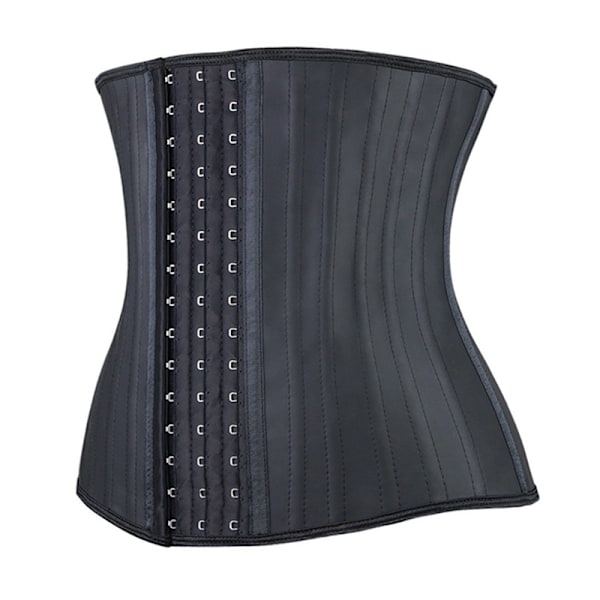 Dame Waist Trainer Latex Nedre Bryst Talje Strammende Korset Træningsbælte Timeglas Shapewear