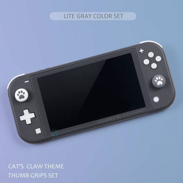 4 stk. (grå) - Smart Thumb Grip Caps til Nintendo