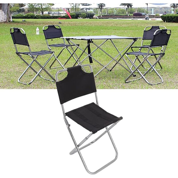 Fei Yu Portabel Utomhus Fällbar Pall Mini Fällbar Pall Ultralätt Med Förvaringsväska är lämplig för fiske, camping, utomhusgrillning, resor (34 x