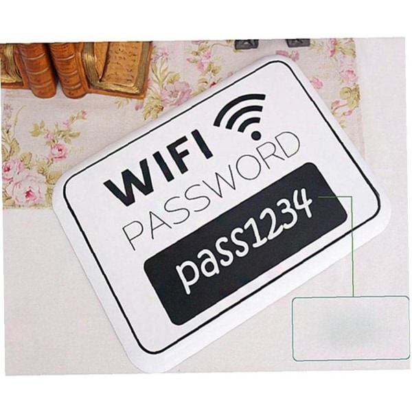 Træ Wifi Adgangskode Panel Hængende Tavle Reception Hængende Plader Wifi Tavle Hjem Hus Pap Dash Board