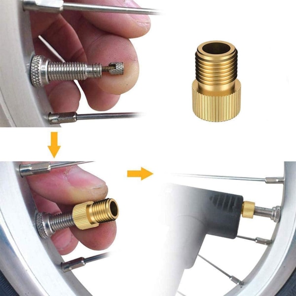 SV sykkelventil adapter for sykkelventil, sykkelventil adapter, pumpe, nåler for kompressor, sykkelpumpe, luftpumpe, ballpumpe