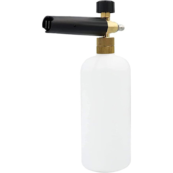 33,8 oz/1 L, sneglevaskepistol med 1/4 hurtigkobling til højtryksrenserpistol, kun kompatibel med 1/4 hurtigkobling,