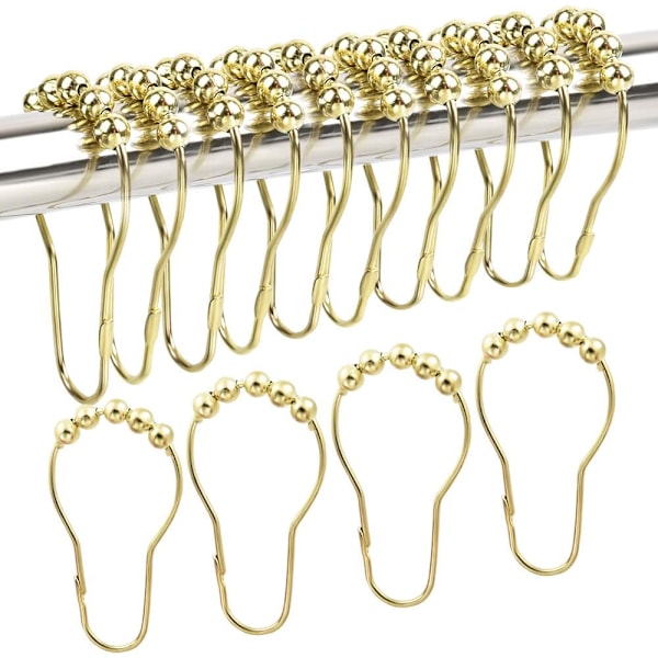 30 Pieces of Stainless Steel Shower Curtain Hooks Stainless Steel Shower Curtain Hooks Gold Shower Curtain Hooks