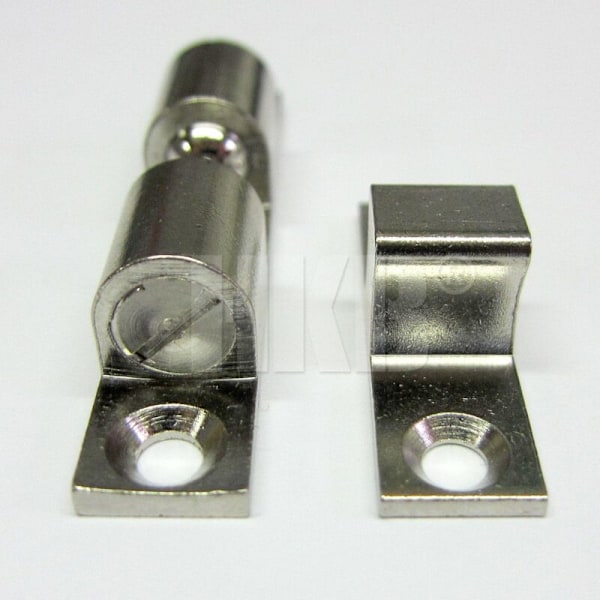 1 hov til dør, møbel, dobbelt kugle ballooff 11 x 60 mm, forniklet