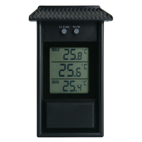 Elektronisk utomhustermometer Utomhustermometer termohygrometer vattentät Kylskåpstermometer storlek temperatur MINNESFUNKTION 13.2x8x3