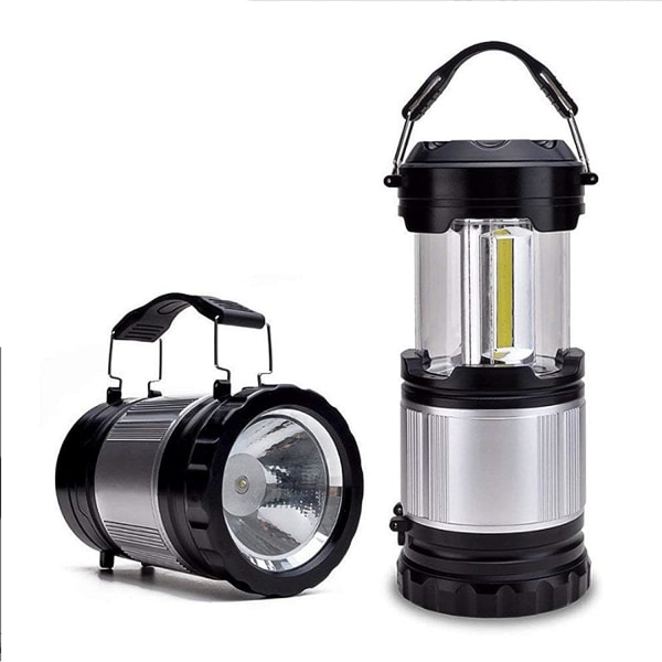 LED campinglampa, bärbar batterilampa, 360 graders belysning, s