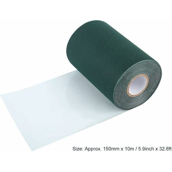 Gazonstrimmel, non-woven klæbestrimmel til græstæpper af syntetisk skridsikker strimmel 150mm 10m (farve: farve: farve: farve: c