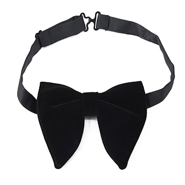 Velvet Large Bow Tie for Women Men Groom Wedding Bow Tie Cravat