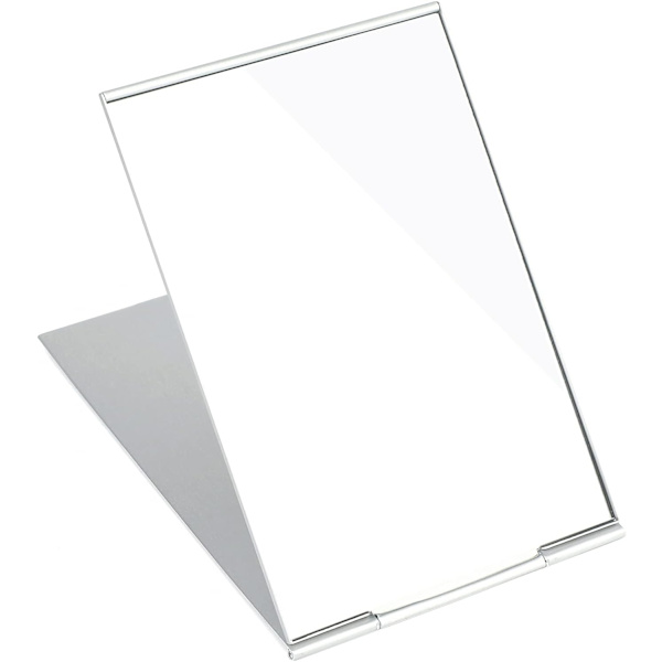 Spegel -10x15CM Bärbar Spegel Fickbordsspegel, Fällbar Spegelbord, för Hem och Resor