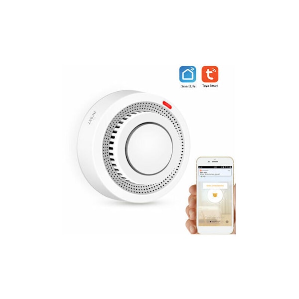 WiFi Røgdetektor Smart Sensor Alarm Brandalarm Intelligent Trådløs Sikkerhed Gem Tuya App Smart Kontrol Hjem Til Køkken / Butik / Hotel / Fabrik