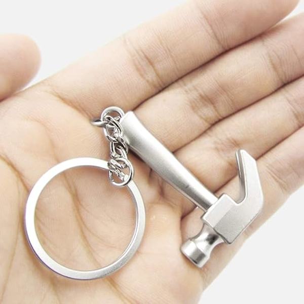 10 stk. Metal Mini Håndværktøj Nøglering Mini Hardware Værktøj Nøgleringe Lad Som Om Leg DIY Kreativt Værktøj Bil Nøglering Gaver Skruetrækker Nøglering Juster