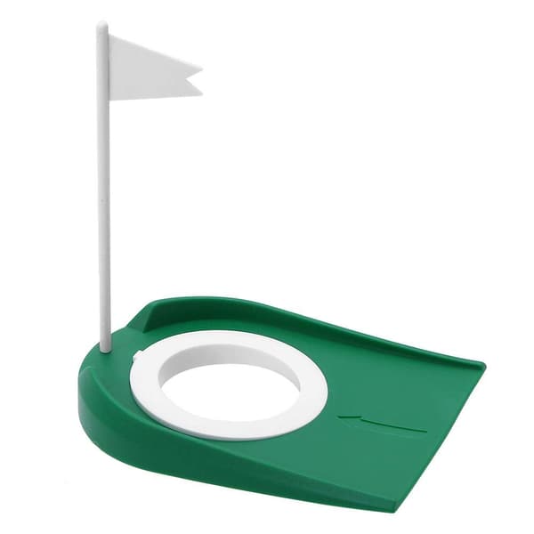 Golf Putting Cup Hål med Flagga, Vimpel och Putting Cup Golf Kit Plast Justerbar Hål Cup för Träning Putter Golf Tricks