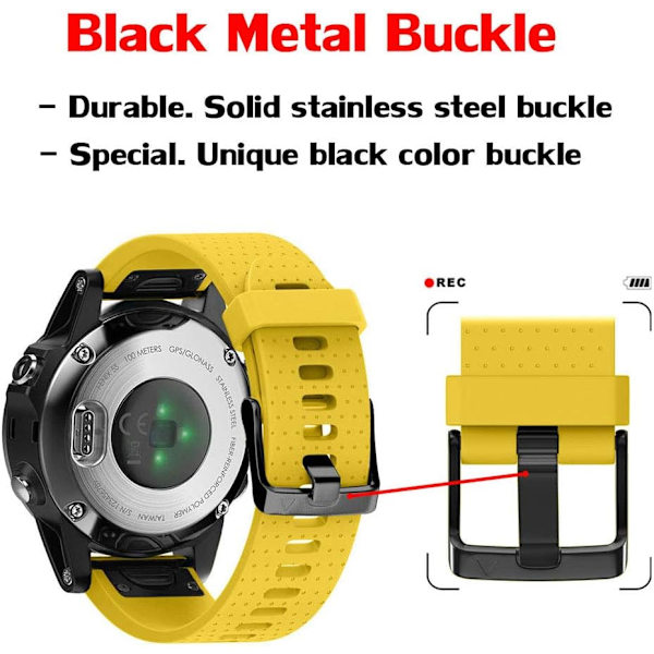 Övrigt hemautomationstillbehör Rem för Garmin Fenix ​​​​5s / Fenix ​​​​5s Plus / Fenix ​​​​6s / Fenix ​​​​6s Pro, 20 mm bredd Quick-Fit silikon